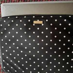 Kate Spade Black with White Polka Dots Computer Sleeve
